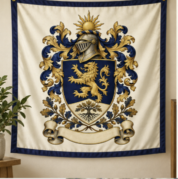 Your Family Crest on a Flag