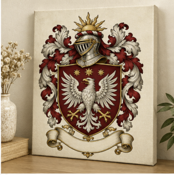 Your Family Crest on Canvas